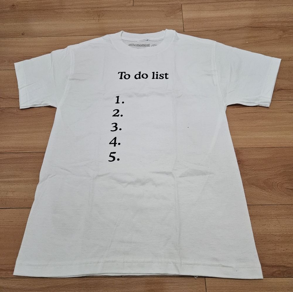 White 'To Do List' Men's Short Sleeve Tee